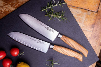 OLIVA LUXE 16,5 CM SANTOKU KULLENSCHLIFF